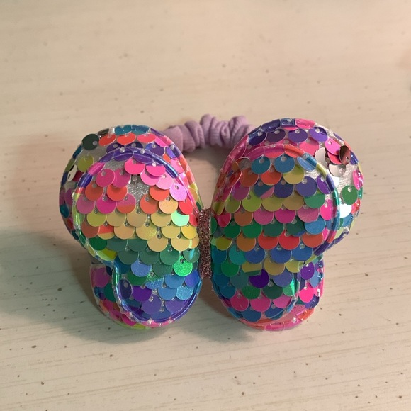 Accessories - 1pc Exquisite Adorable Sequins Butterfly Decor Hair Tie